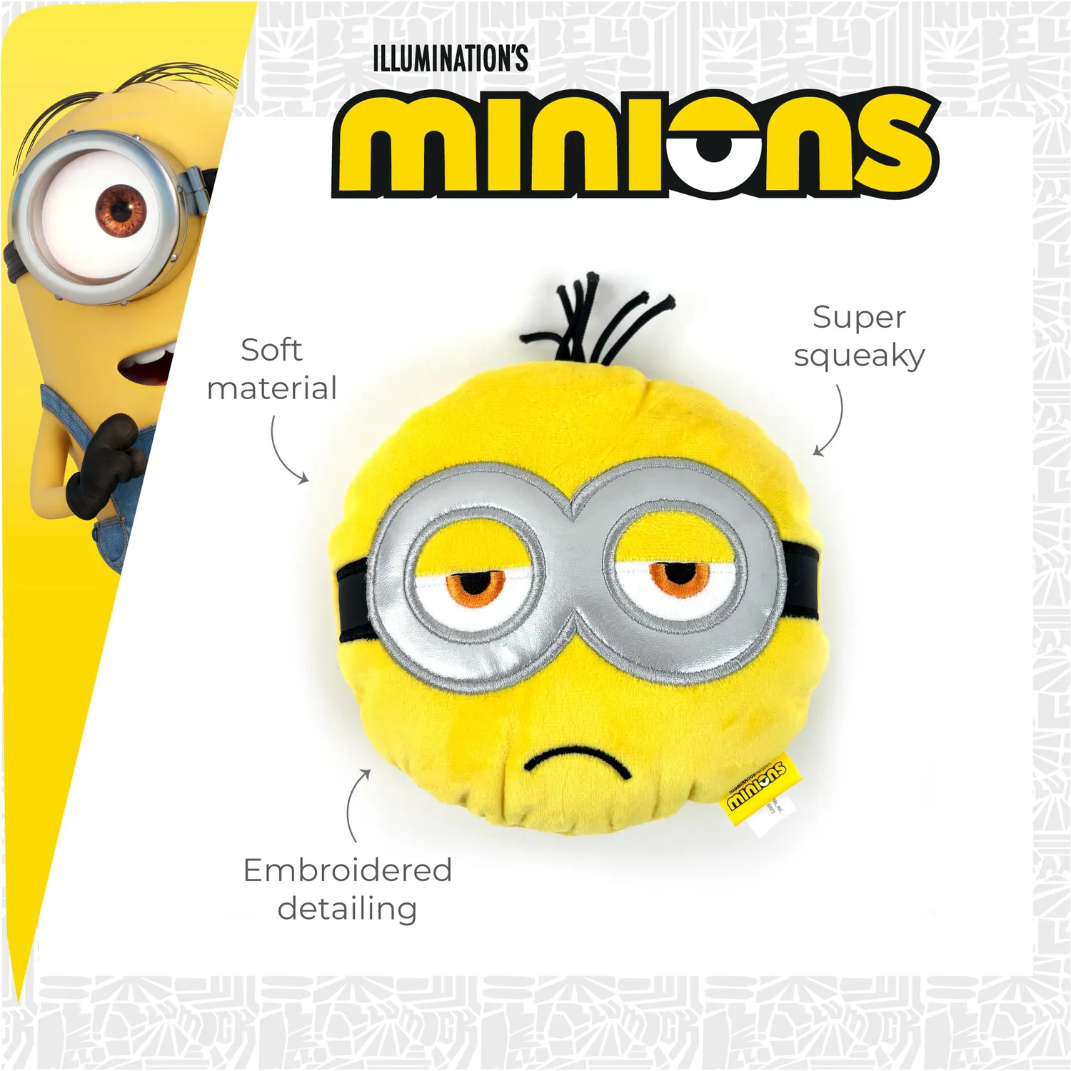 Nature First Minion Kevin piep hondenknuffel 19 cm zacht