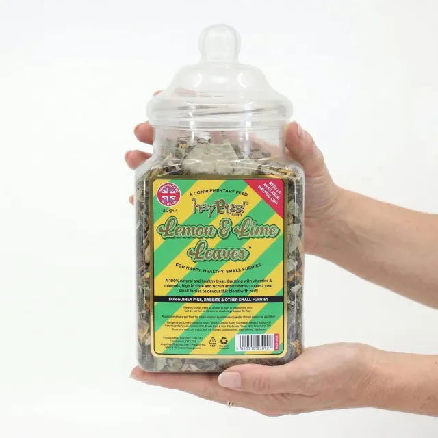 HayPigs Pig 'n' Mix Lemon & Lime Leaves snack 120g pot citrus