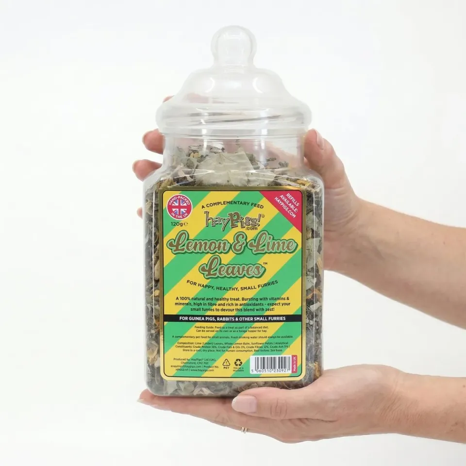 HayPigs Pig 'n' Mix Lemon & Lime Leaves snack 120g pot citrus