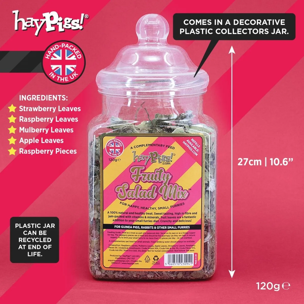 HayPigs Pig n Mix Fruity Salad snack 120g pot