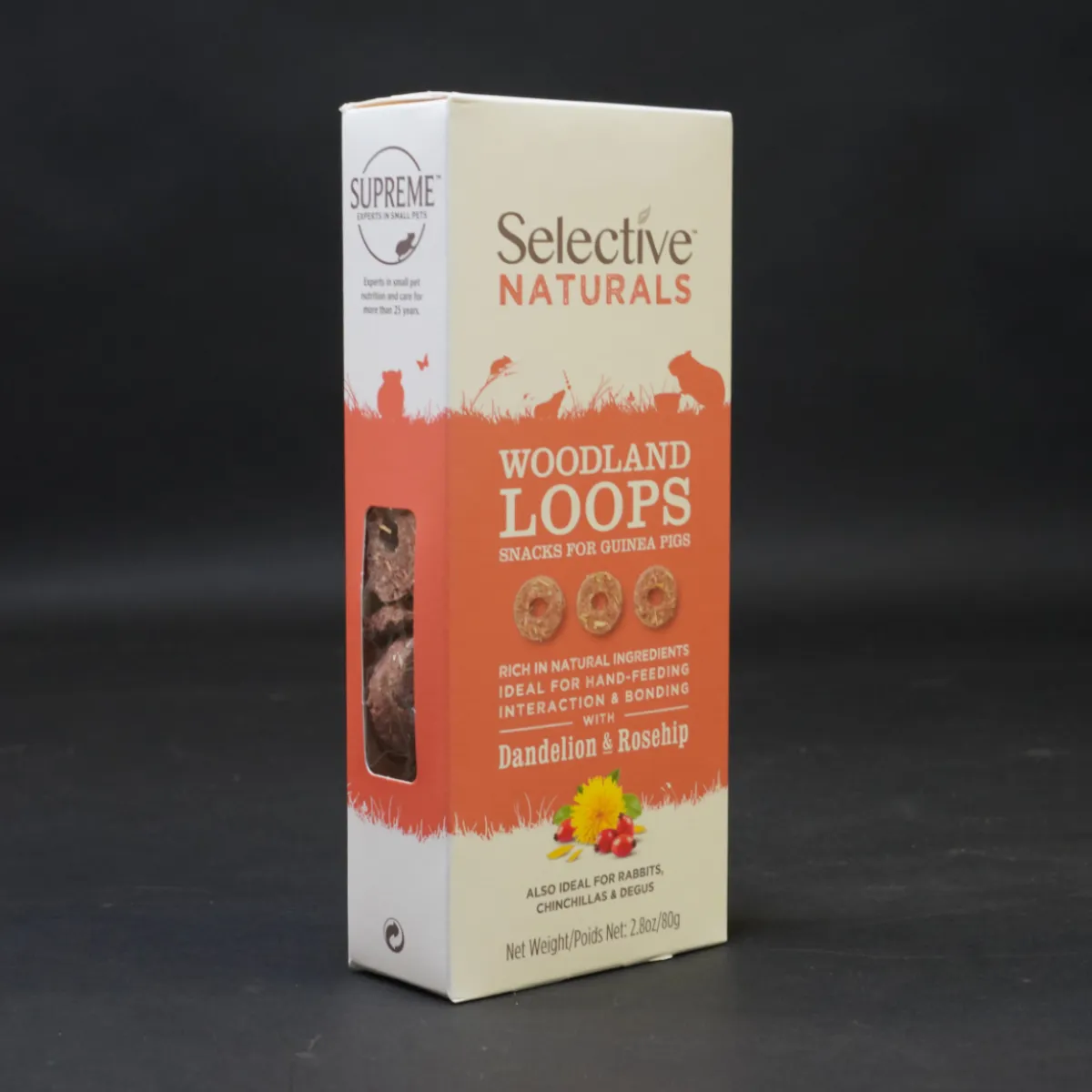 Jouw Cavia Naturals Woodland Loops snack voor cavia vezelrijk