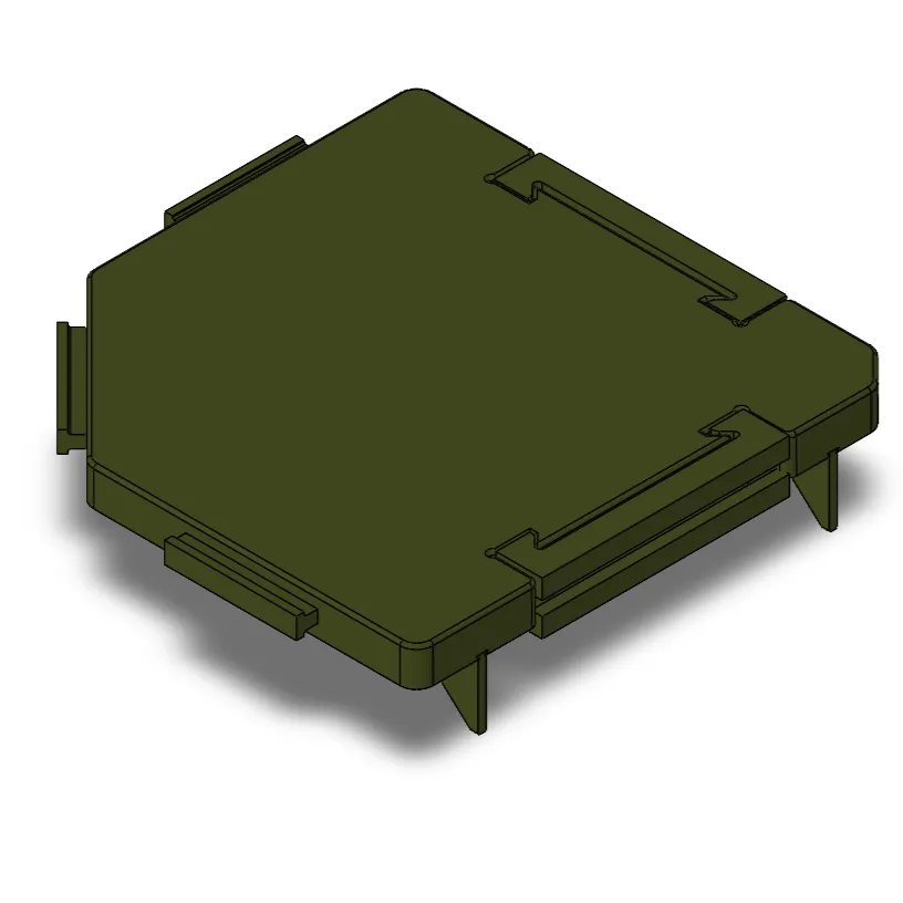 Niborprints Grote Hoekplank 2.0 plateau ophangsysteem