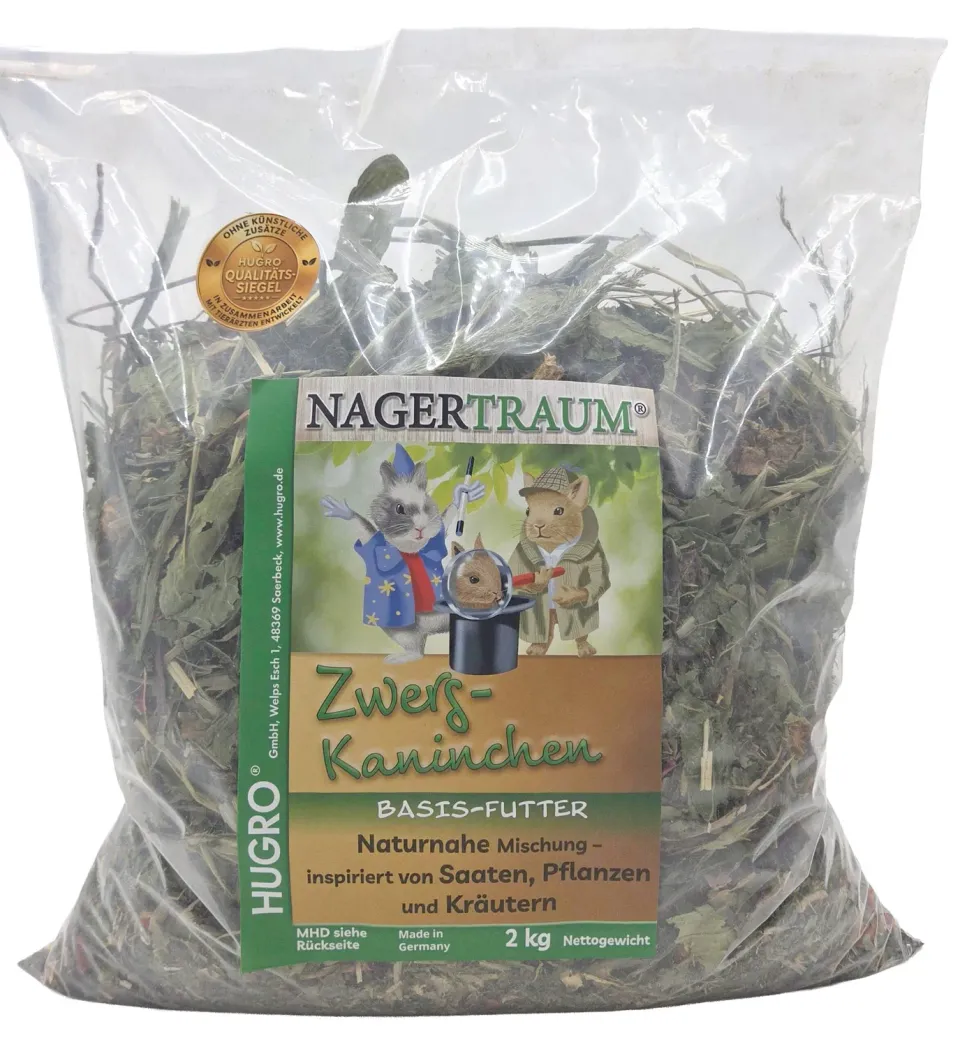 Bounty Paradise Zwergkaninchen basishvoer dwergkonijn structuur