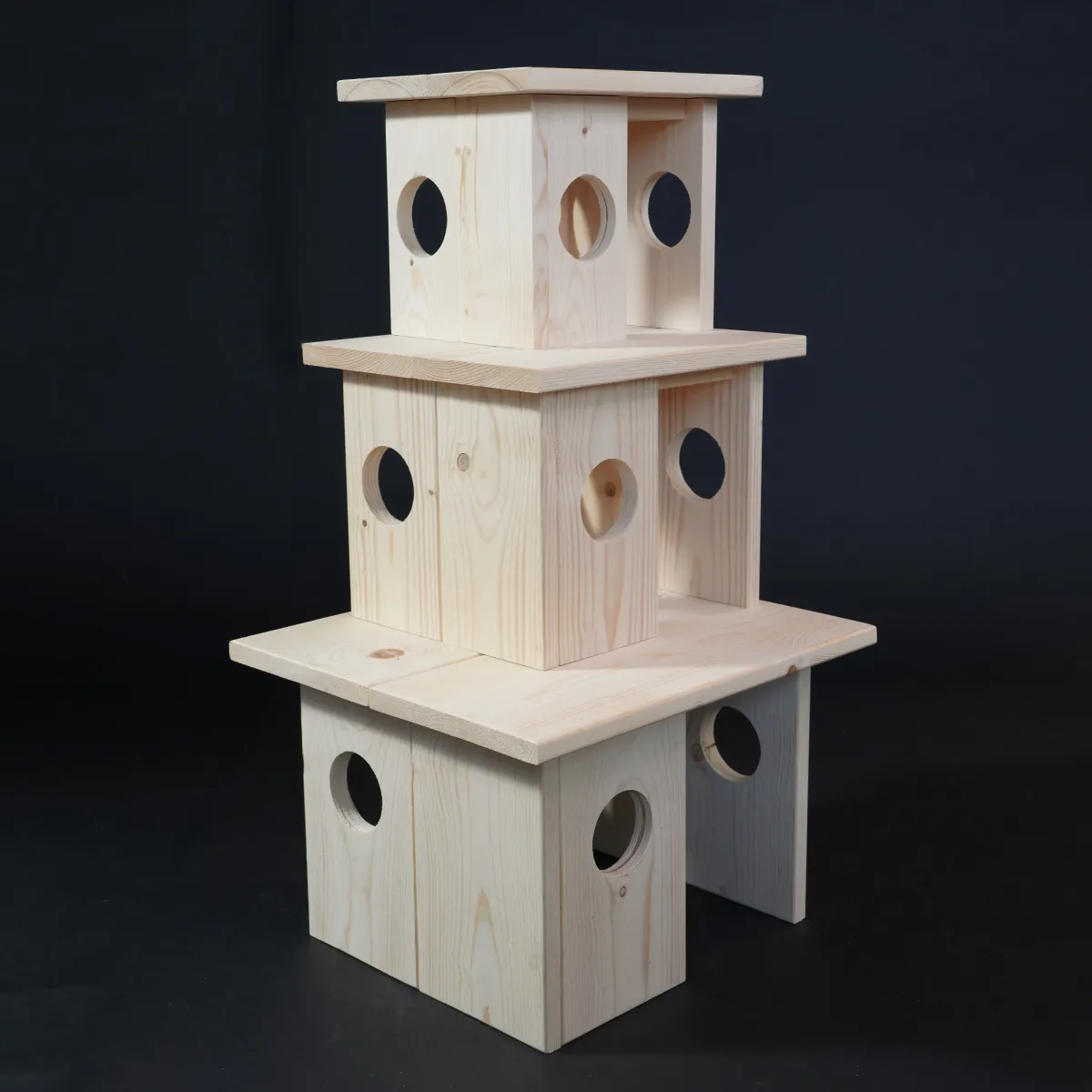 Jouw Cavia Syn schuilplek XS vurenhout combineerbaar