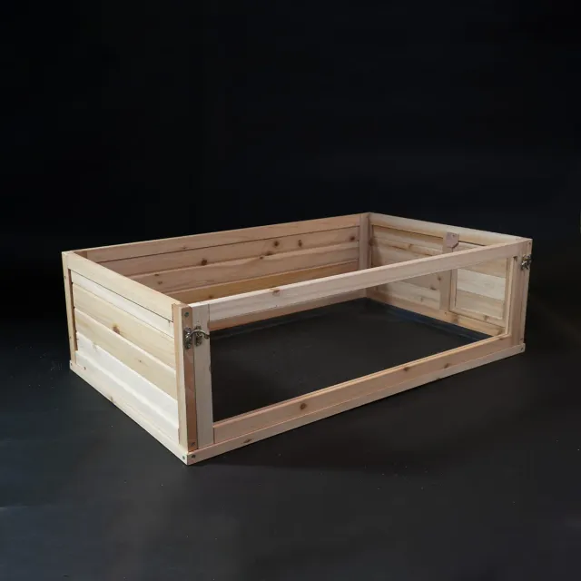 Jouw Cavia Open Home wood S houten caviaverblijf uitbreidbaar