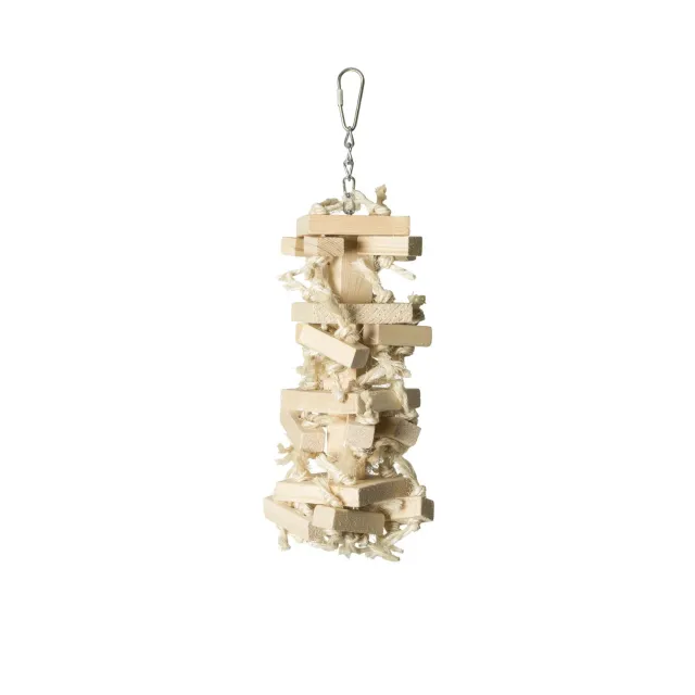 Natures Instinct Knots N Blocks Natural vogelspeelgoed medium