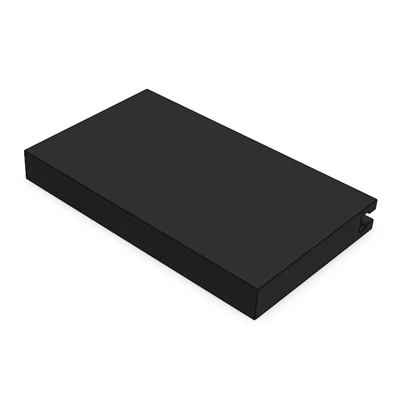 Niborprints Verstelbaar Kooiplankje 20x8cm zwart