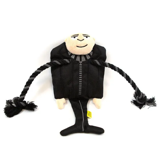 Minion Gru Rope Scarf hondenspeeltje touw 28 cm pieper