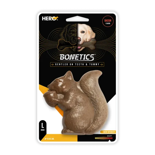 Hero Bonetics Squirrel kauwbot hond met houtmix