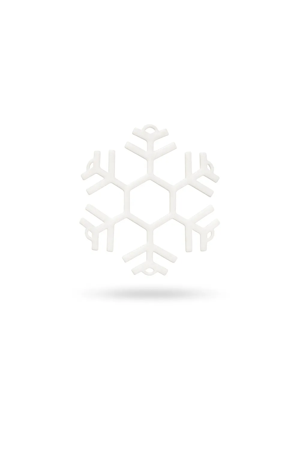 Niborprints Sneeuwvlokken Decoratie wit set van 5 8 cm kerst