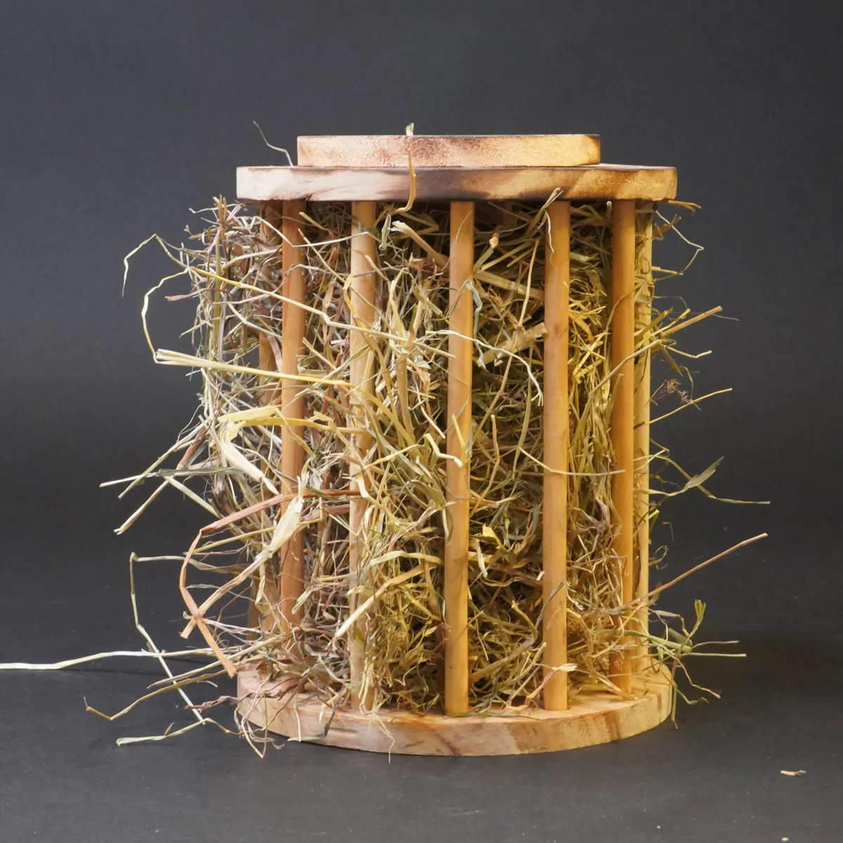 Jouw Cavia Hay Stand Round hooiruif hout rond
