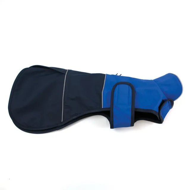 Nature First Waterproof regenjas hond blauw met fleece