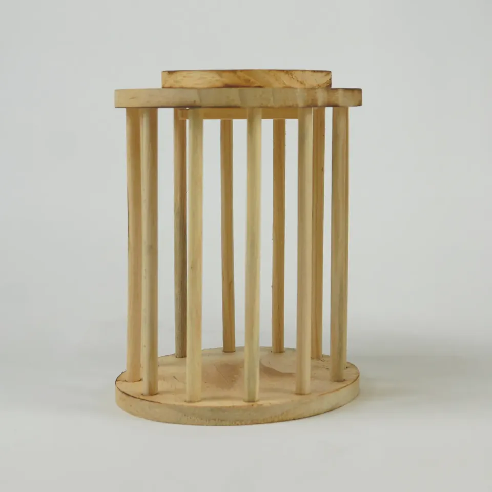 Jouw Konijn Originals Hay Stand Round hooiruif hout