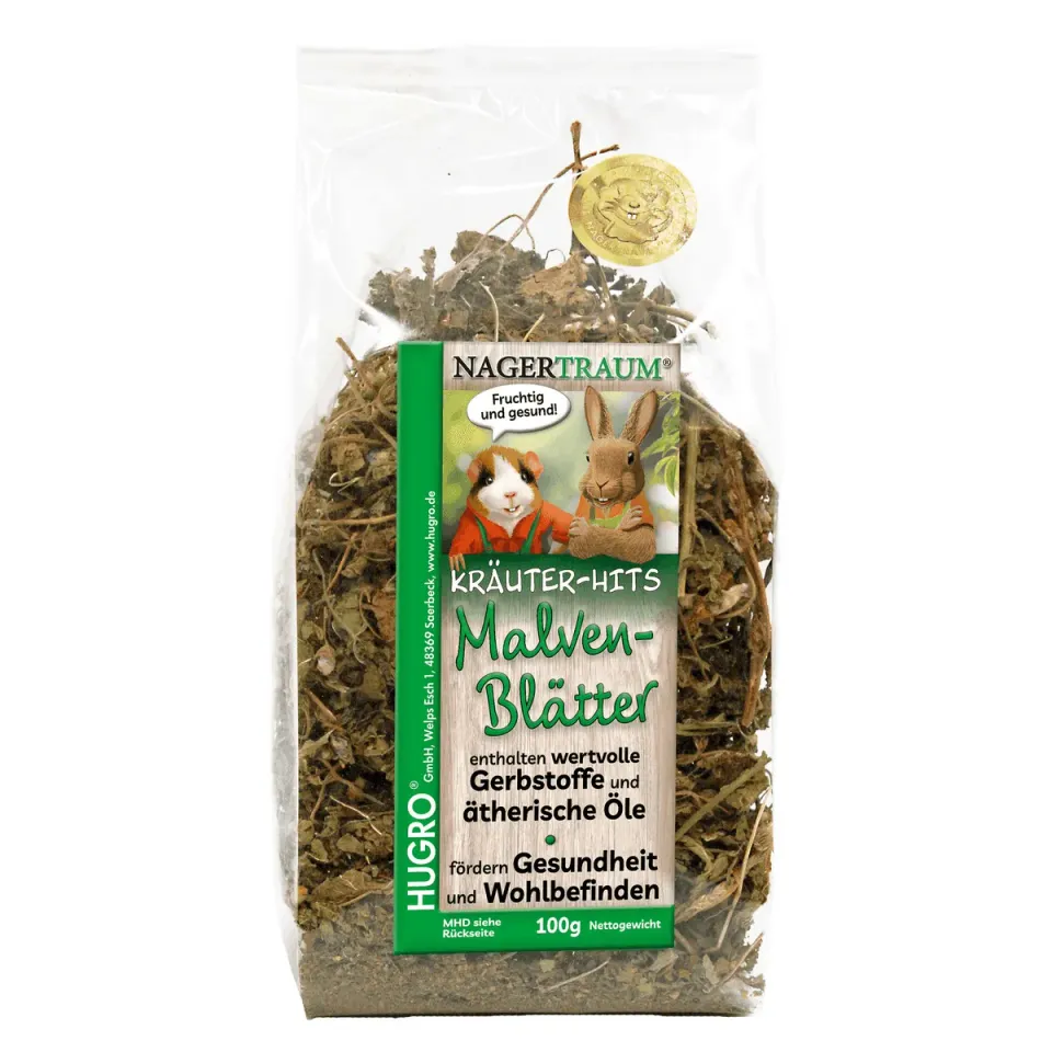 Bounty Paradise NT Malvenbladeren knaagdiersnack 100 gram eiwitrijk
