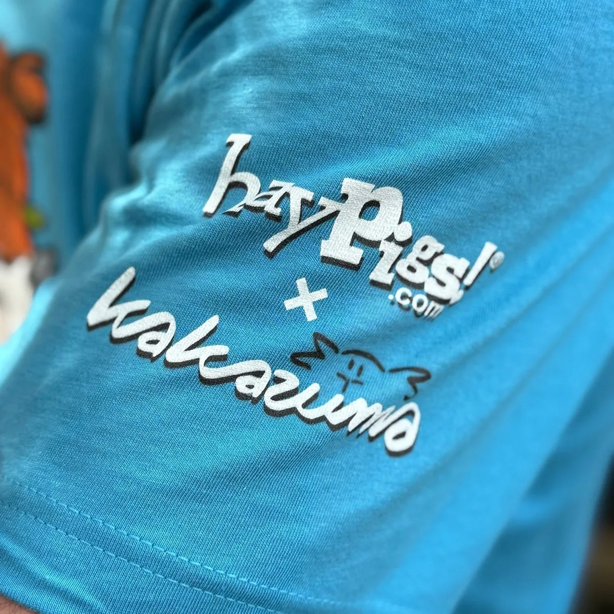 HayPigs Piggy Fest 2026 t-shirt blauw katoen unisex festival