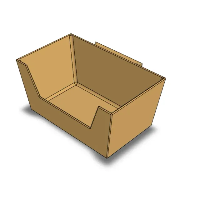 Niborprints hangbakje modulair voerbak zwart 24cm