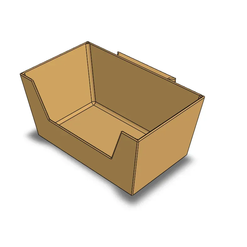 Niborprints hangbakje modulair voerbak zwart 24cm
