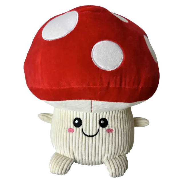 Nature First Jumbo Mushroom piepspeeltje hond rood