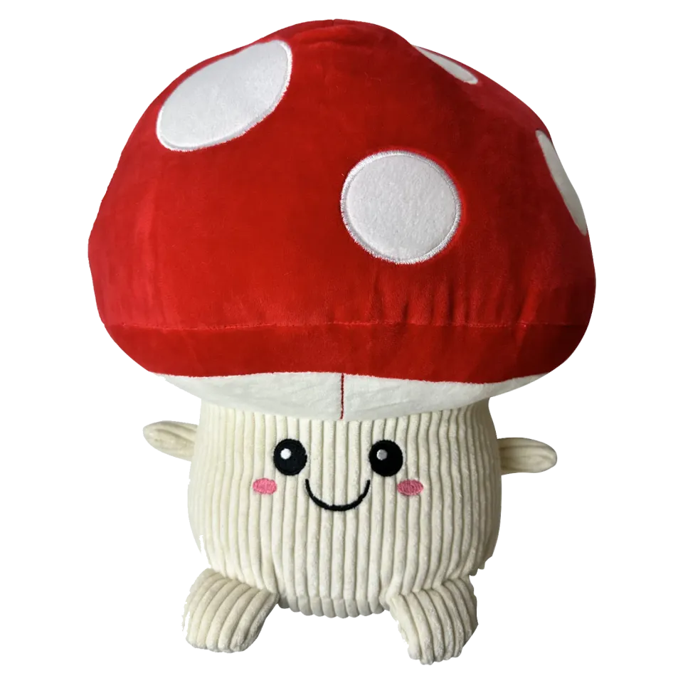 Nature First Jumbo Mushroom piepspeeltje hond rood