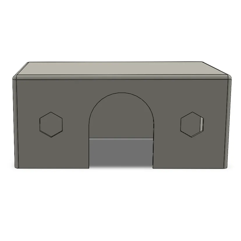 Niborprints HexaHouse huisje rat 25 cm berkenhout