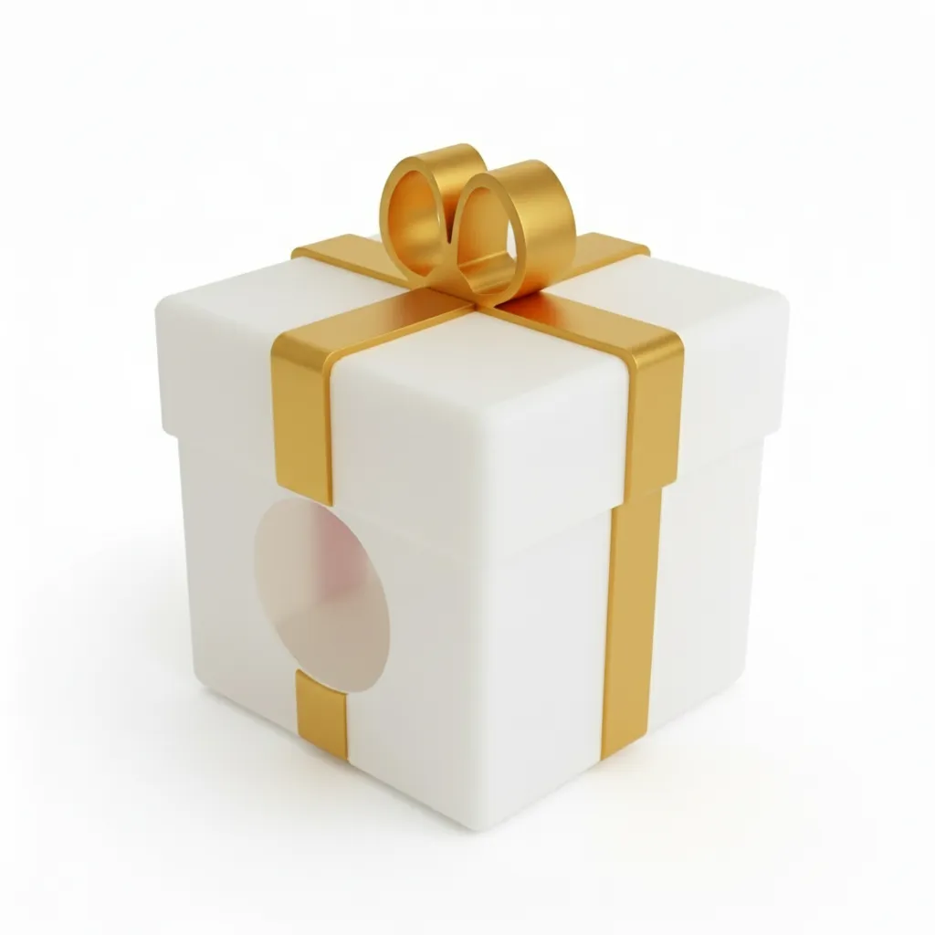 Niborprints cadeauhuis schuilhuis rood-goud 20cm