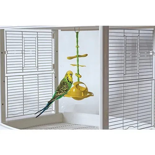 Natures Instinct Mess Less voerbak hangend met zitstok kleur