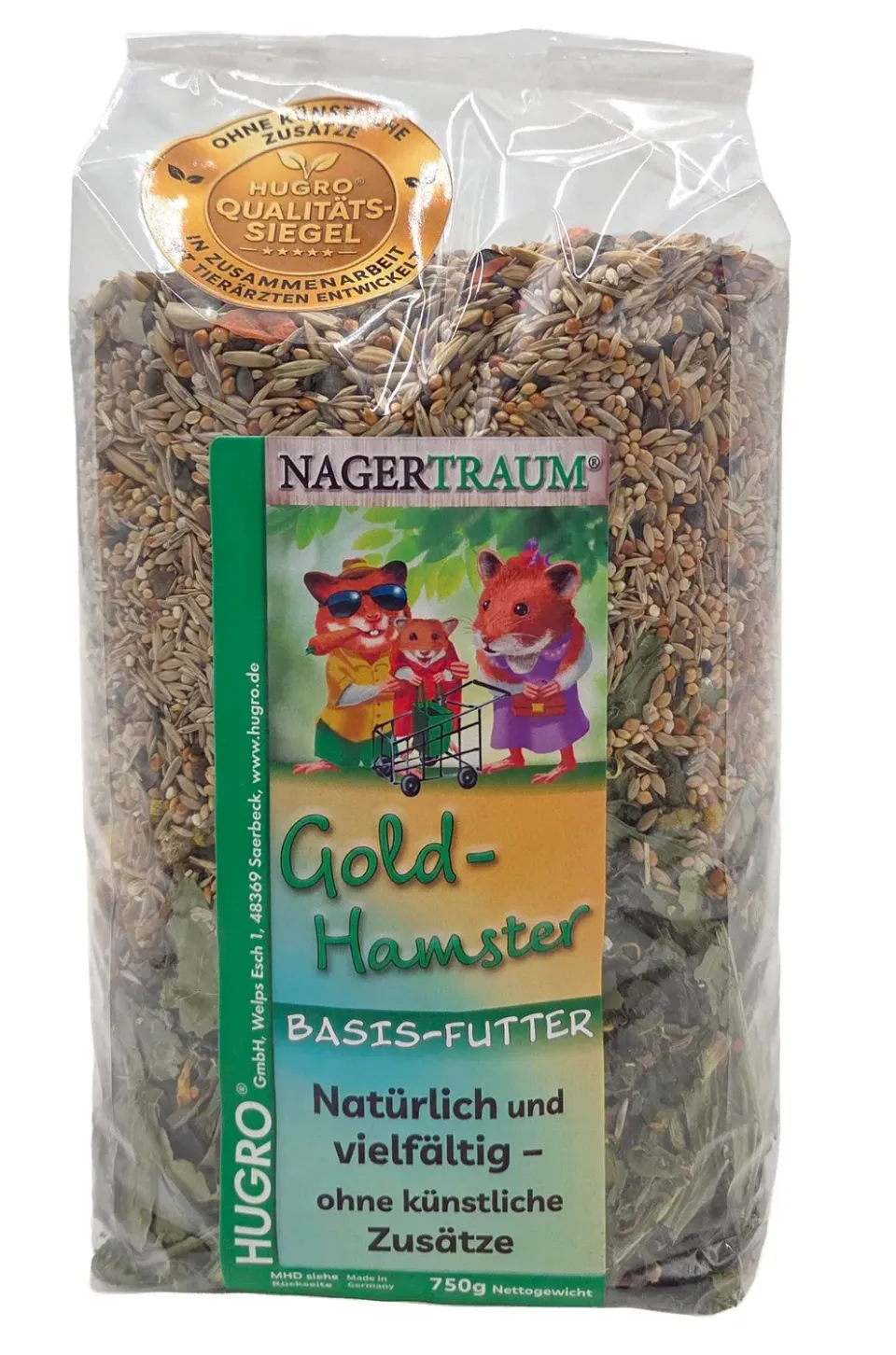 HUGRO Goldhamster basisvoer met insecten dierlijk eiwit