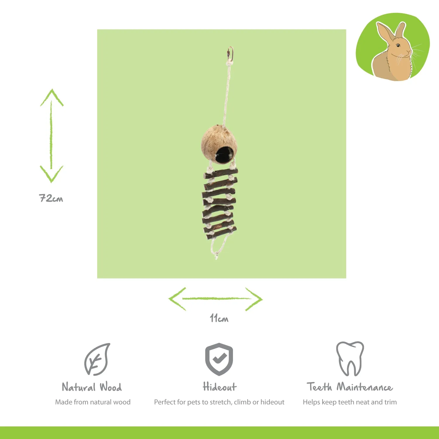 Nature First Hammock Hideaway hangmat kokos knaaghout