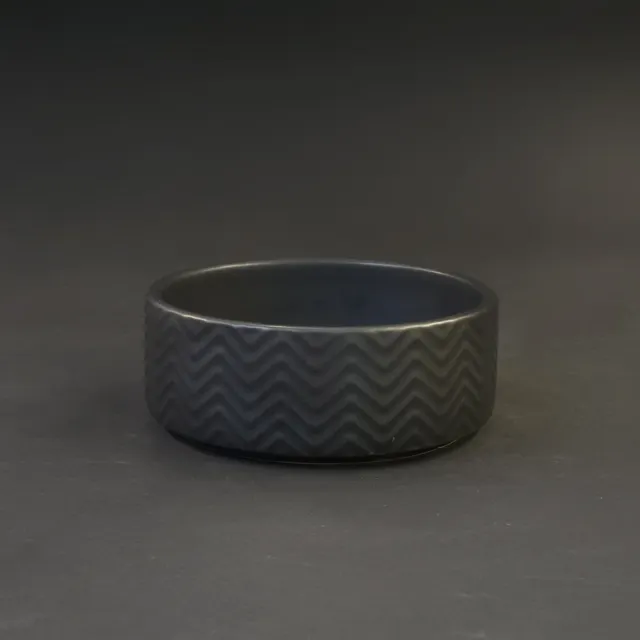 Jouw Cavia Black mozaïek bowl S keramiek voerbakje zwart