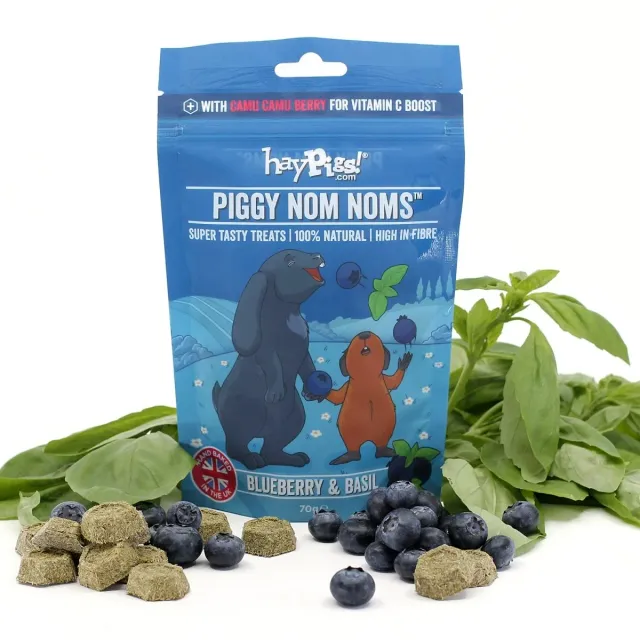 HayPigs Piggy Nom Noms snack 70g bosbes-basilicum