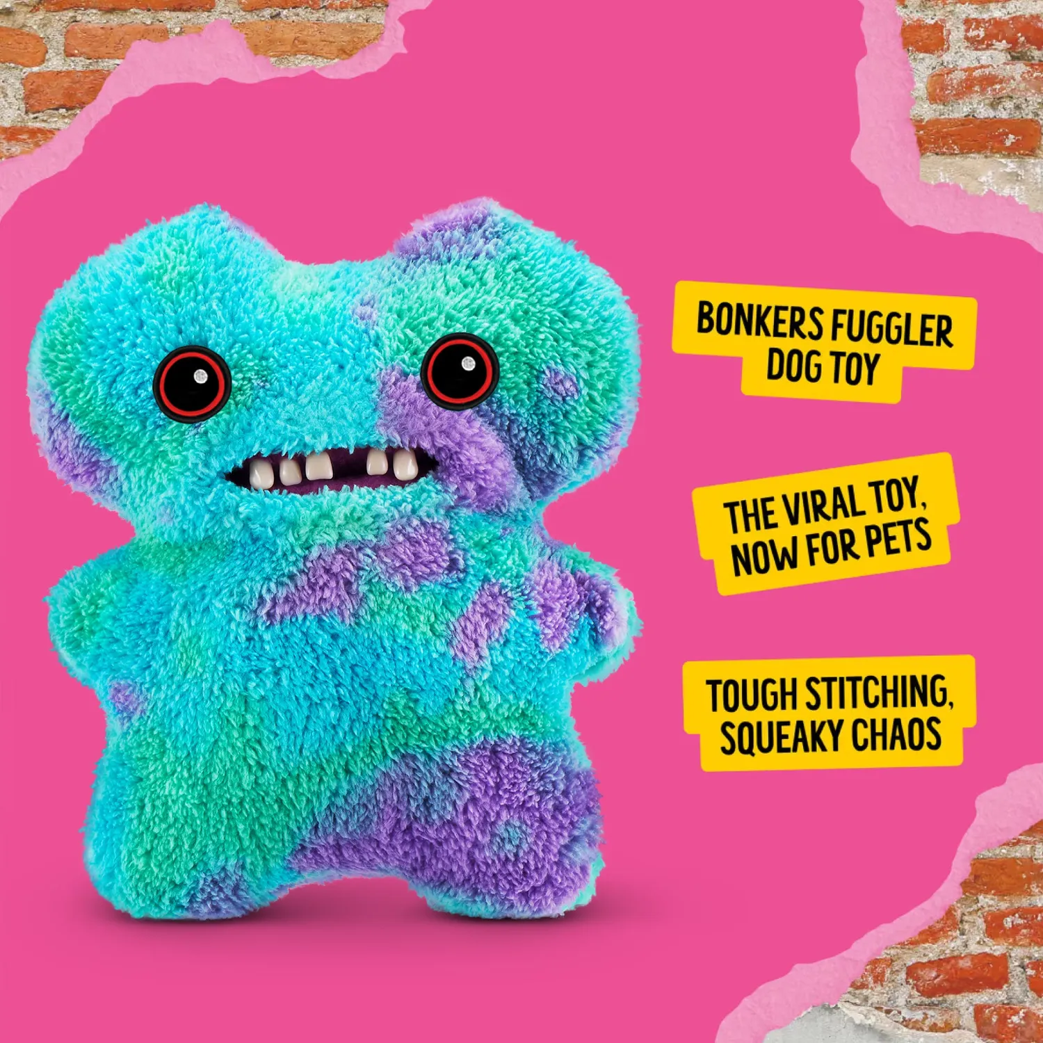 Nature First Fuggler Gaptooth Mcgoo Blue hondenknuffel 20 cm piep