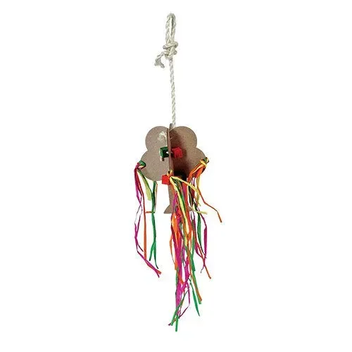 Natures Instinct 3D Chipboard Tree papegaaienspeelgoed Medium met slingers