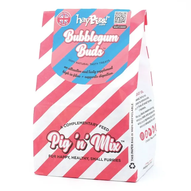 HayPigs Bubblegum Buds kruiden 100 g cavia konijn