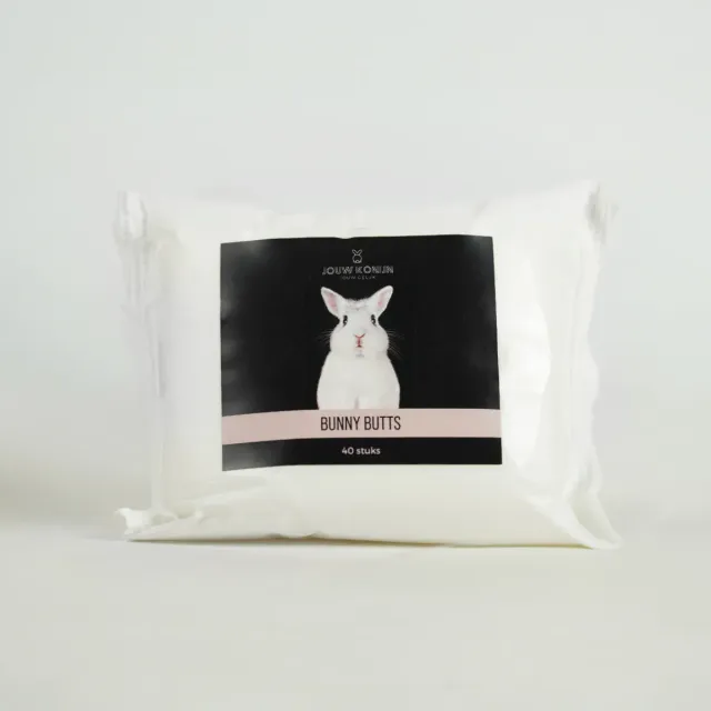 Jouw Konijn Originals Bunny Butts billendoekjes verzorgend