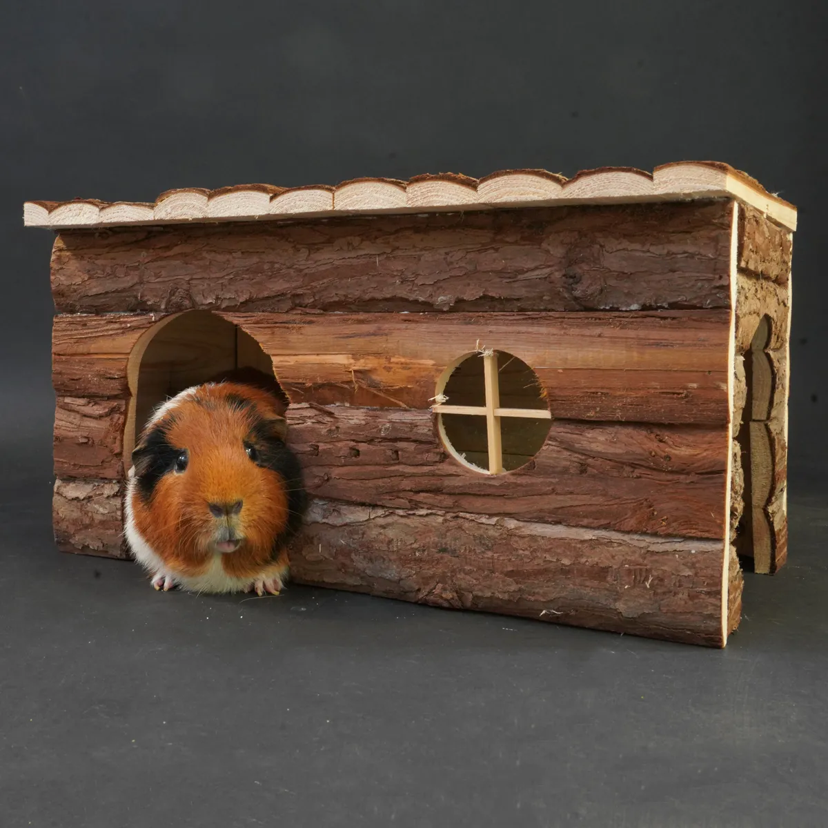 Jouw Cavia Hide Chalet schuilhuis M hout veilig knaaghout