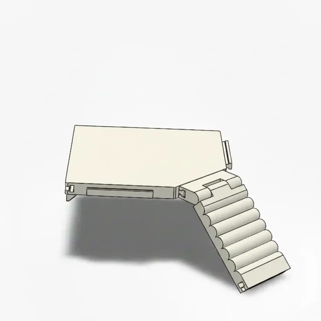 Niborprints Modulair Grote Hoekplank 30x30cm honing