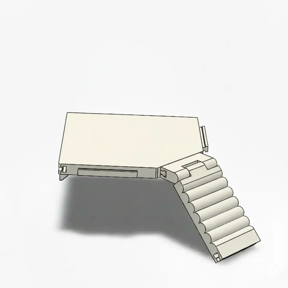 Niborprints Modulair Grote Hoekplank 30x30cm honing