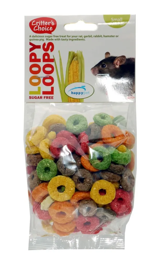 Critter's Choice Loopy Loops knaagdiersnack 50g fruit