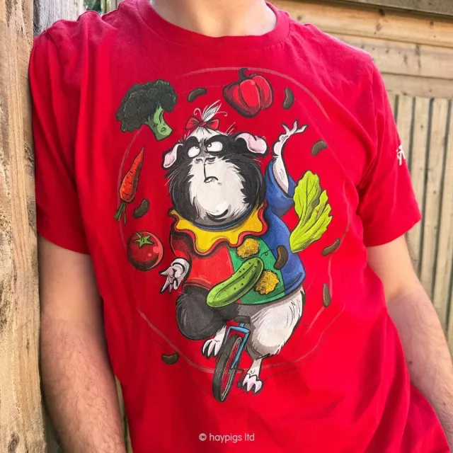 HayPigs Juggling Life T-shirt cavia unisex katoen jongleren