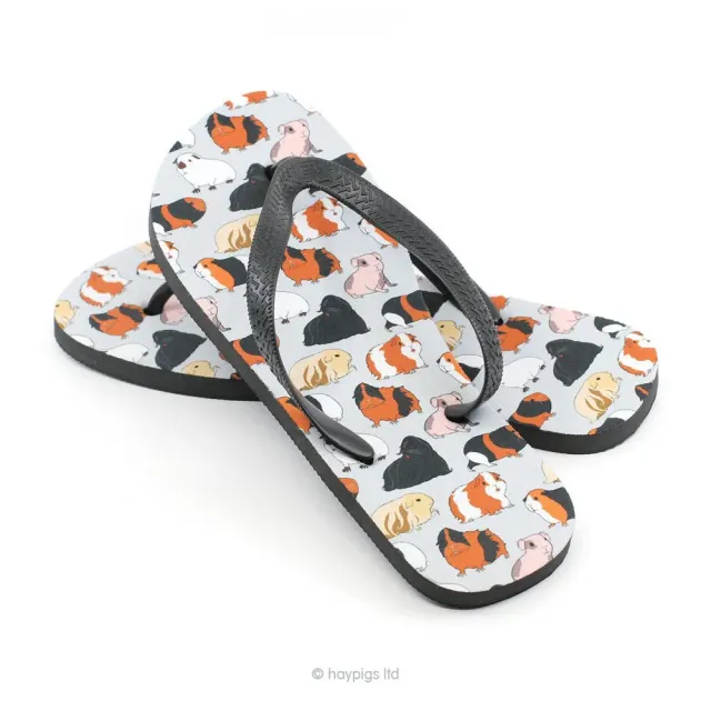 HayPigs Summer PigFest slippers cavia print medium
