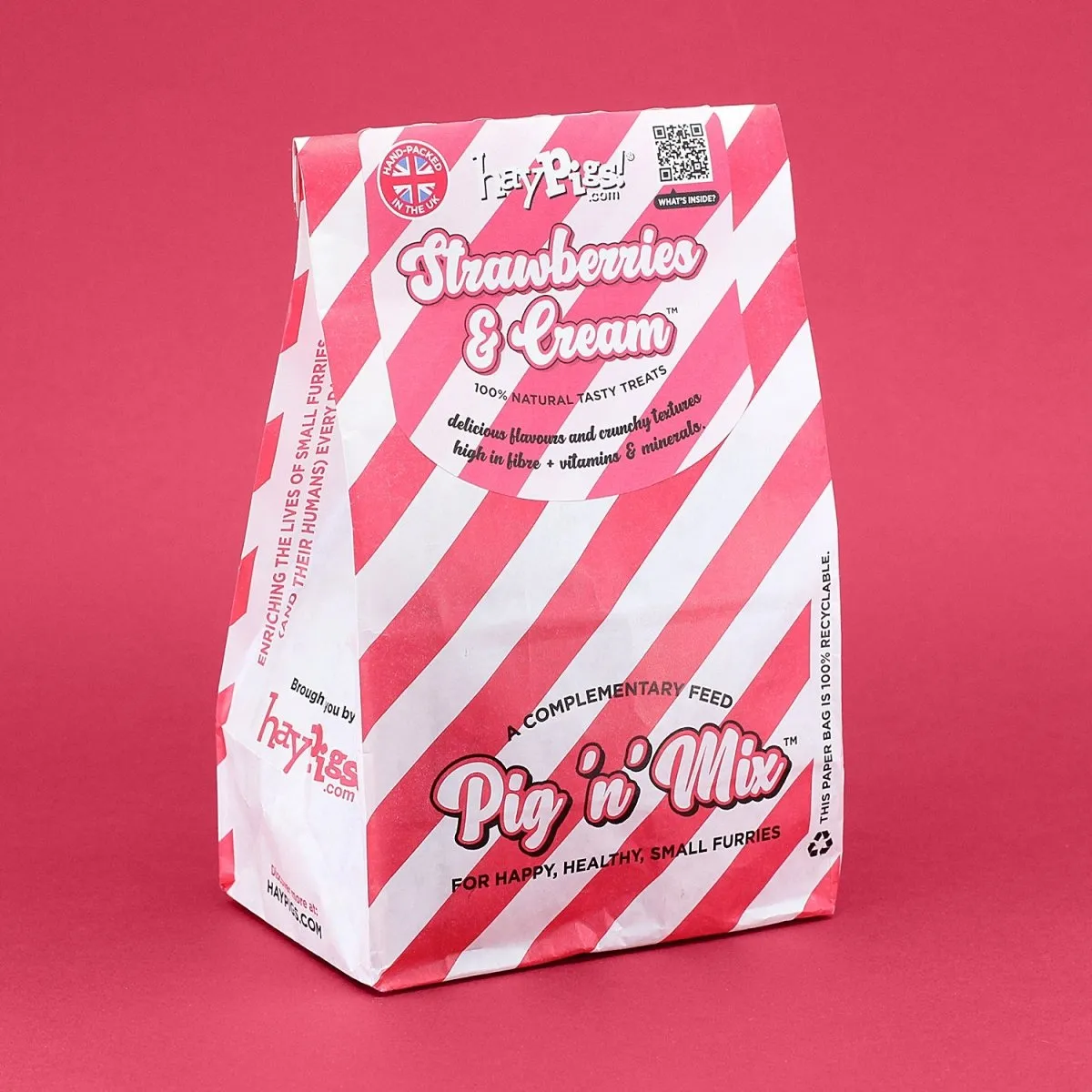 HayPigs Strawberries Cream kruidenmix 6 x 100g aardbei