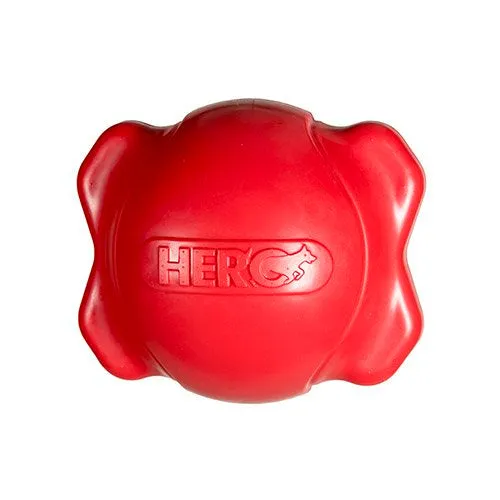 Natures Instinct Hero Soft Rubber Bone Ball hondenbal drijvend