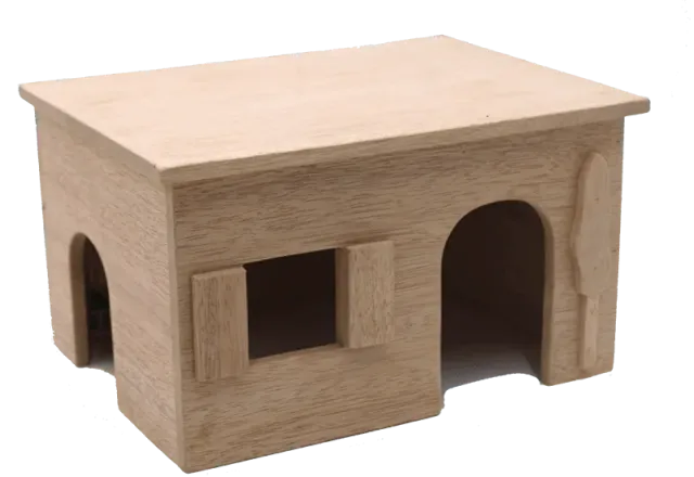 Bounty Paradise Teutohütte L houten huis 31,5 cm durianhout