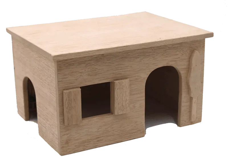 Bounty Paradise Teutohütte L houten huis 31,5 cm durianhout