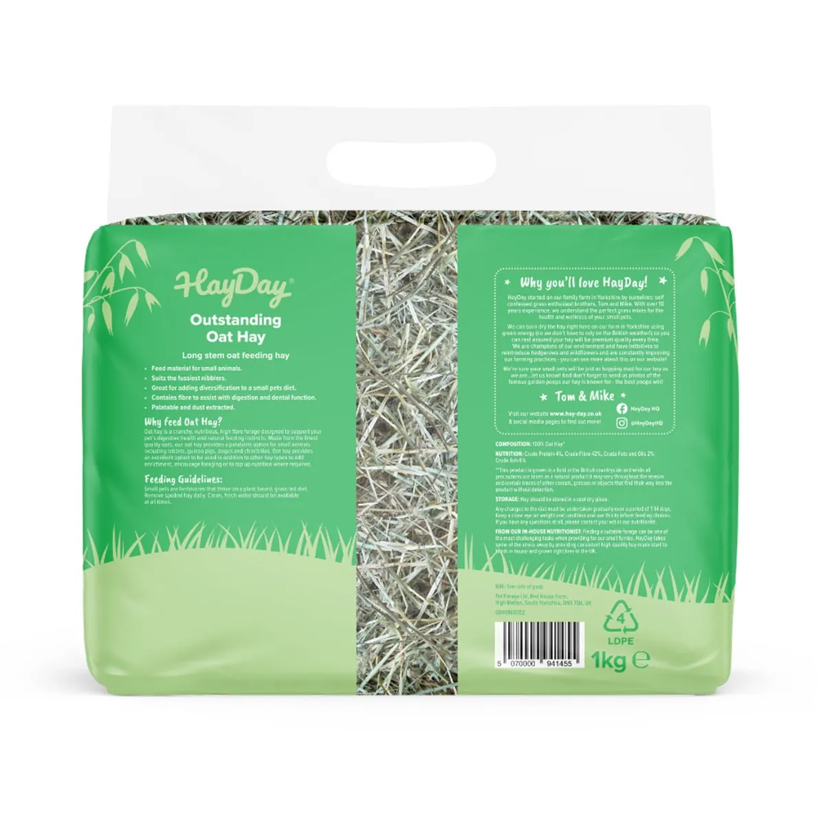 HayDay Oat Hay haverhooi 1kg vezelrijk