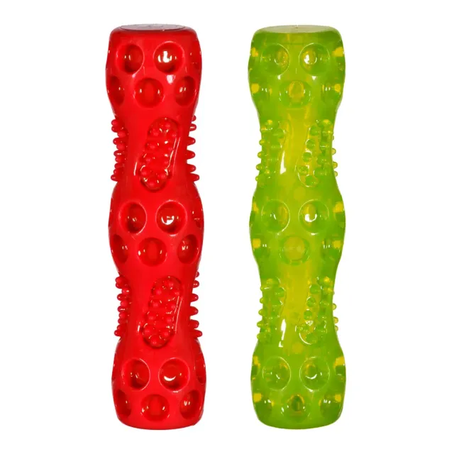 Natures Instinct Chase 'n Chomp Squeak and Light Up Sticks hondenspeelgoed 2-pack piep