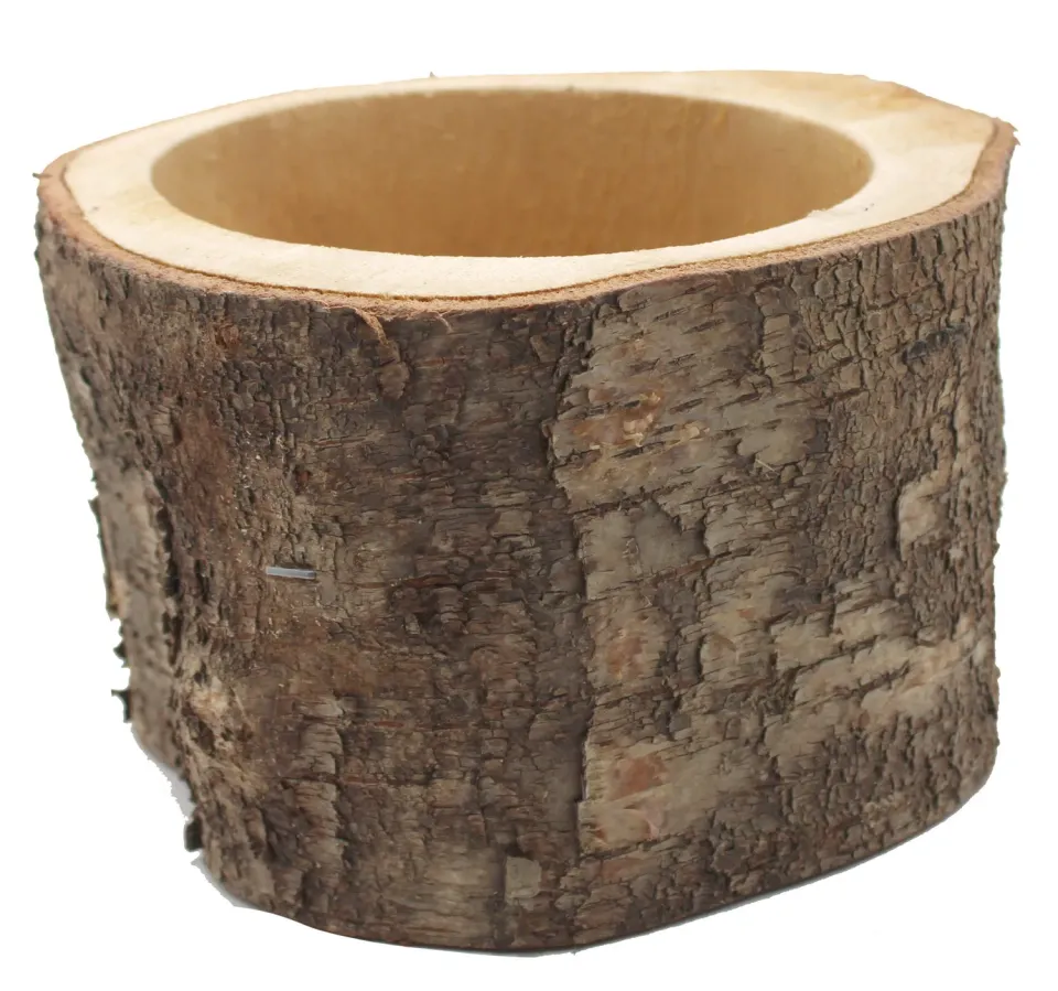 Bounty Paradise Cavi Cup voerbak groot 10x16 cm berkenhout