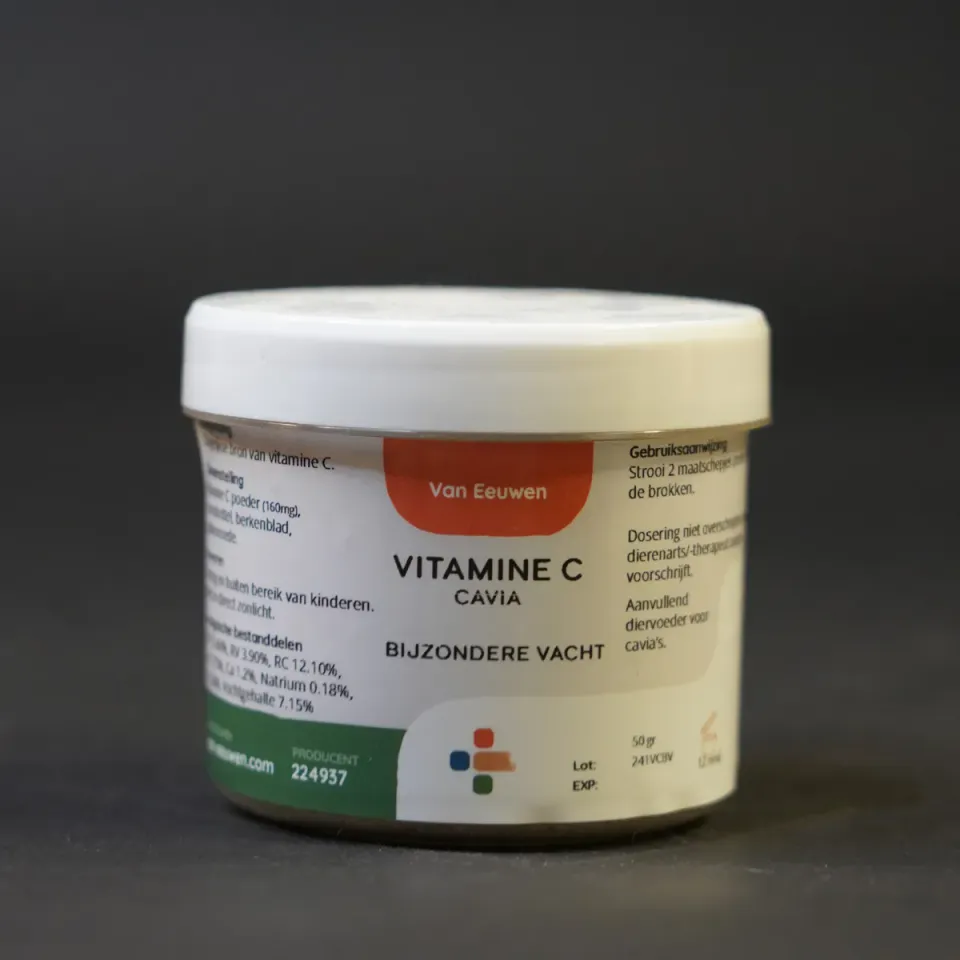 Jouw Cavia Vitamine C supplement bijzondere vacht teddy skinny