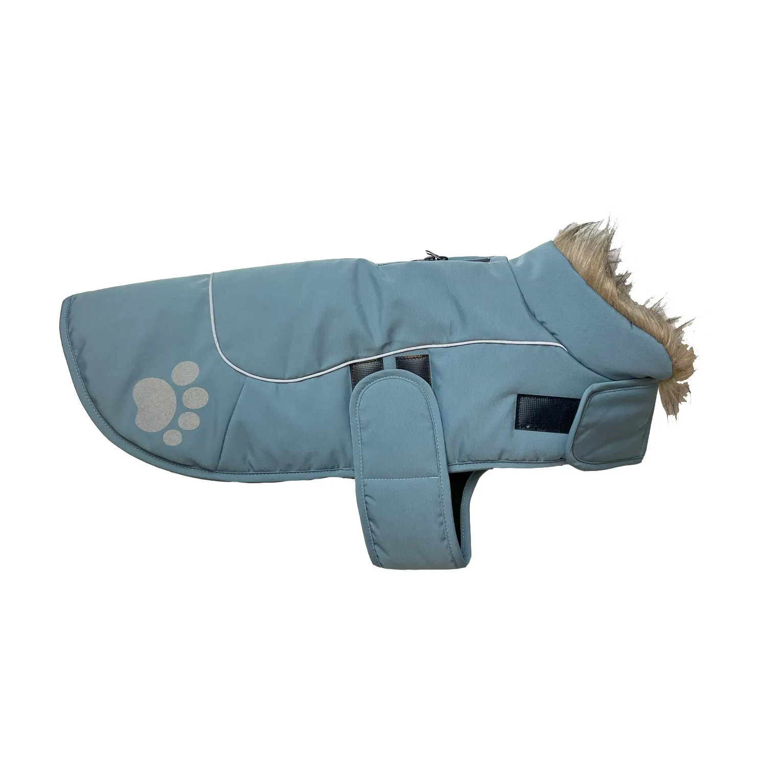 Nature First Paw Print hondenjas waterdicht met fleece