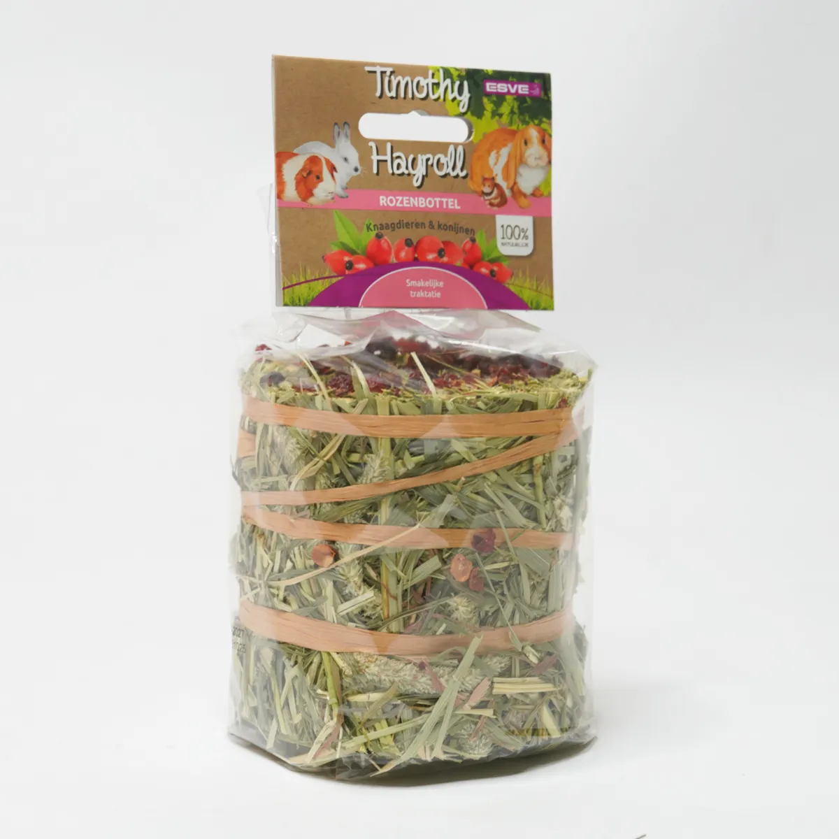 Jouw Konijn Originals Hay Cake snack rozenbottel hooi